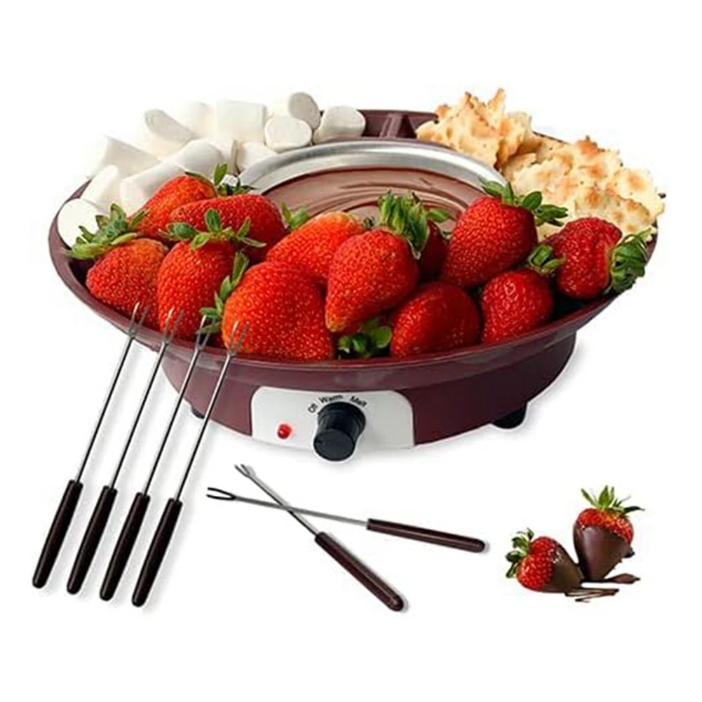 ABFKL Fondue Pot Set,Electric Chocolate Fondue Maker with 4 Forks, Cheese Melting Fondue Machine Kit,Temperature Ctrol.EU Plug
ABFKL Fondue Pot Set,Electric Chocolate Fondue Maker with 4 Forks, Cheese Melting Fondue Machine Kit,Temperature Ctrol.EU Plug