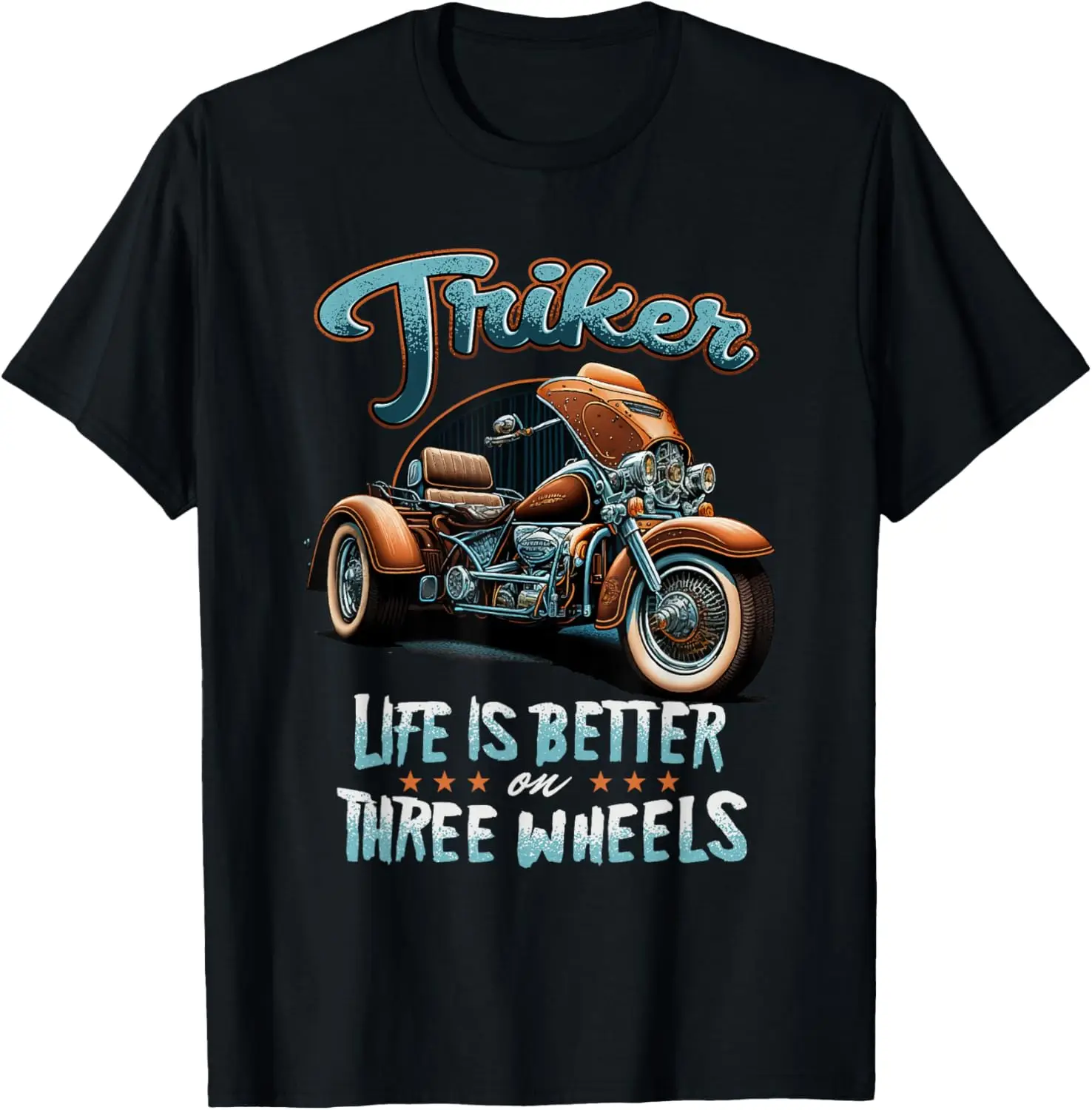 Trikers Life Is Better On Three Wheels Trike Rider T-Shirt Motorcycle
Trikers Life Is Better On Three Wheels Trike Rider T-Shirt Motorcycle