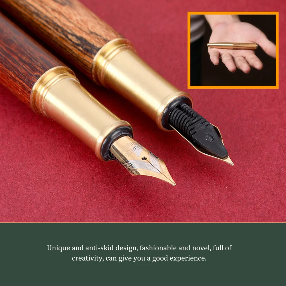 Retro Brass Calligraphy Fountain Pen Lightweight Wood Metal Unique Anti Skid Design for School Home Writing Gift Pen
Retro Brass Calligraphy Fountain Pen Lightweight Wood Metal Unique Anti Skid Design for School Home Writing Gift Pen