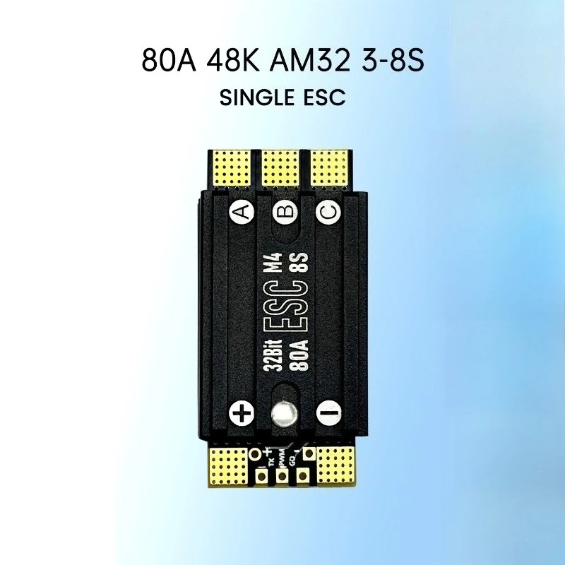 Aocoda RC Single Brushless ESC drone 70A 80A Support 3 To 8S Power Supply Durable Speed Regulation Part For FPV Aircraft Model
Aocoda RC Single Brushless ESC drone 70A 80A Support 3 To 8S Power Supply Durable Speed Regulation Part For FPV Aircraft Model