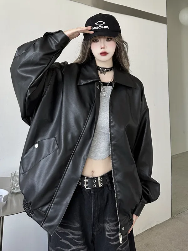 Ретро Гонконг Sle Повседневная куртка из искусственной кожи для мотоциклов для мужчин и женщин Осенне-зимнее пальто с застежкой-молнией
Ретро Гонконг Sle Повседневная куртка из искусственной кожи для мотоциклов для мужчин и женщин Осенне-зимнее пальто с застежкой-молнией