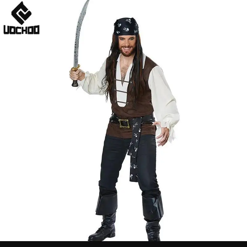 Pirate Costume Set Men Women Caribbean Captain Outfit for Halloween Carnival Couple Cosplay Pirate Fancy Performance Costumes
Pirate Costume Set Men Women Caribbean Captain Outfit for Halloween Carnival Couple Cosplay Pirate Fancy Performance Costumes
