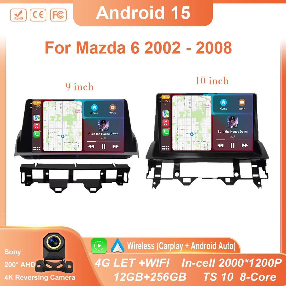 Car Stereo Android 15 For Mazda 6 2002 - 2008 Multimedia Navigation GPS Auto Radio Player Carplay Radio Screen BT No 2 din DVD
Car Stereo Android 15 For Mazda 6 2002 - 2008 Multimedia Navigation GPS Auto Radio Player Carplay Radio Screen BT No 2 din DVD