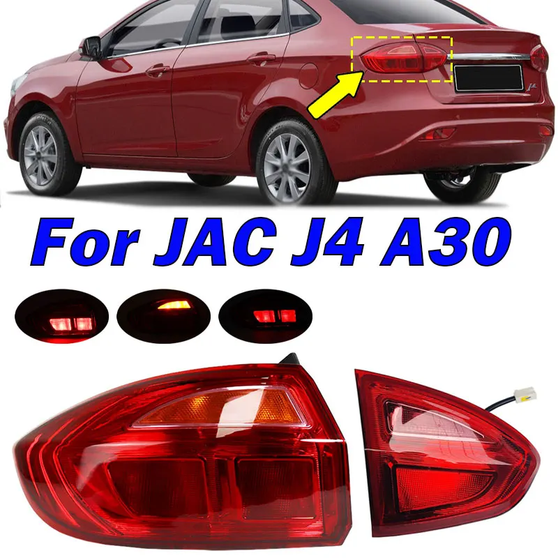 Auto Exterior Accessories For JAC J4 A30 Rear Tail Light Reverse Brake Signal Lamp Inside Outside Taillight Car Light Assembly
Auto Exterior Accessories For JAC J4 A30 Rear Tail Light Reverse Brake Signal Lamp Inside Outside Taillight Car Light Assembly