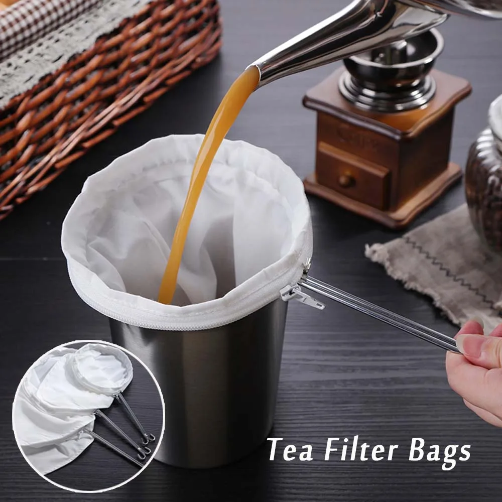 Portable Reusable Cotton Cloth Eco-friendly Non-toxic For Herb Loose Tea Coffee Infuser Filter Bags Tea Bag Tea Strainer
Portable Reusable Cotton Cloth Eco-friendly Non-toxic For Herb Loose Tea Coffee Infuser Filter Bags Tea Bag Tea Strainer