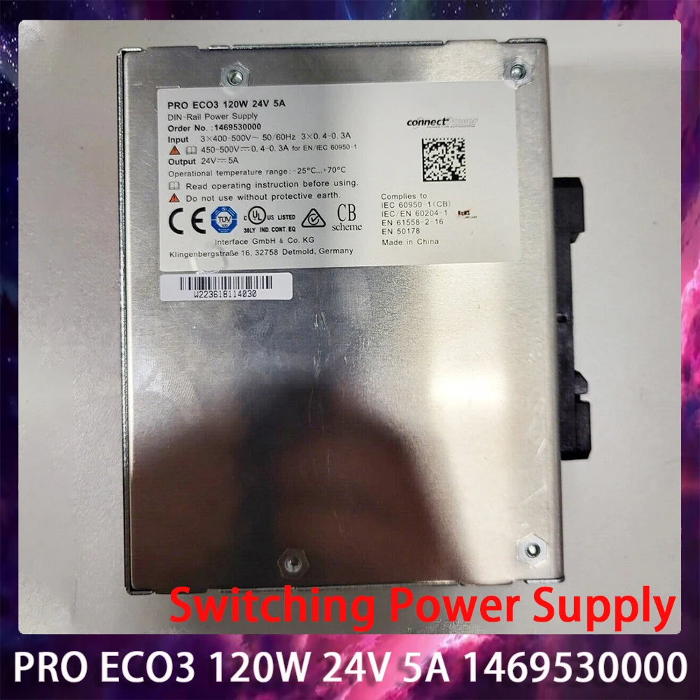 New PRO ECO3 120W 24V 5A 1469530000 Three Phase Switching Power Supply For Weidmuller
New PRO ECO3 120W 24V 5A 1469530000 Three Phase Switching Power Supply For Weidmuller