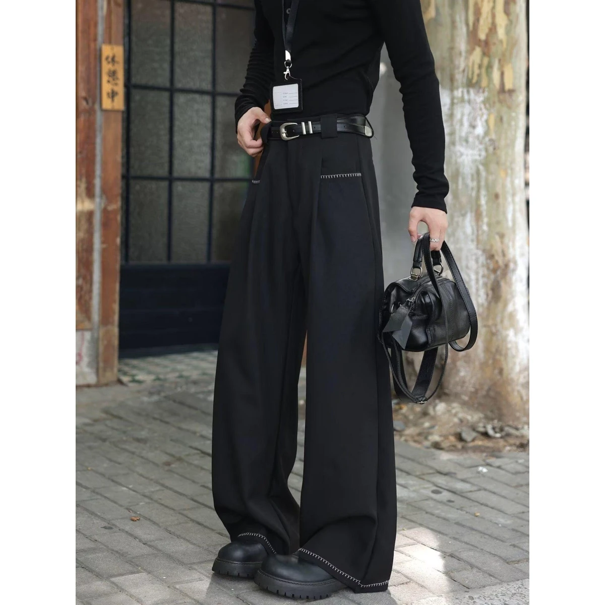 Американские повседневные брюки свободного кроя с плиссировкой, прямые, широкие, в пол, для мужчин и женщин
Американские повседневные брюки свободного кроя с плиссировкой, прямые, широкие, в пол, для мужчин и женщин