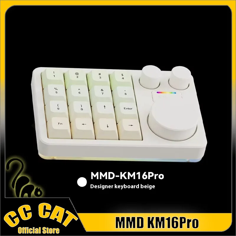 MMD KM16Pro Aluminum Alloy Three Mode Keypad Wireless Bluetooth Three Knobs Mechanical Keyboard Customize PS GamingOffice Gift
MMD KM16Pro Aluminum Alloy Three Mode Keypad Wireless Bluetooth Three Knobs Mechanical Keyboard Customize PS GamingOffice Gift