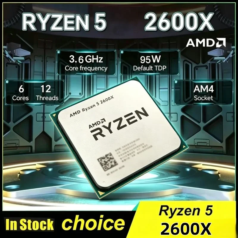 LGA AM4 Socket Gaming Processor AMD Ryzen 5 2600X 6-Core 12-Thread 3.6GHz 95W CPU Unit Sold Without Complete Retail Package
LGA AM4 Socket Gaming Processor AMD Ryzen 5 2600X 6-Core 12-Thread 3.6GHz 95W CPU Unit Sold Without Complete Retail Package