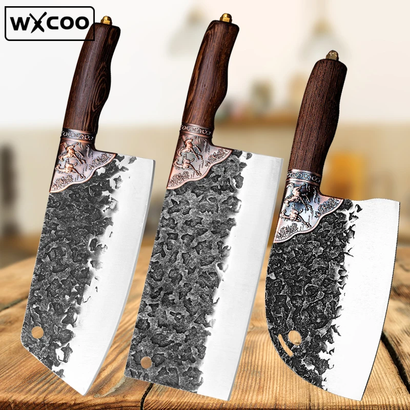 Набор кованых кухонных ножей WXCOO, резцы из высокоуглеродистой стали для мяса, овощей, мясника, мясника, топового Хопа, нож для костей
Набор кованых кухонных ножей WXCOO, резцы из высокоуглеродистой стали для мяса, овощей, мясника, мясника, топового Хопа, нож для костей