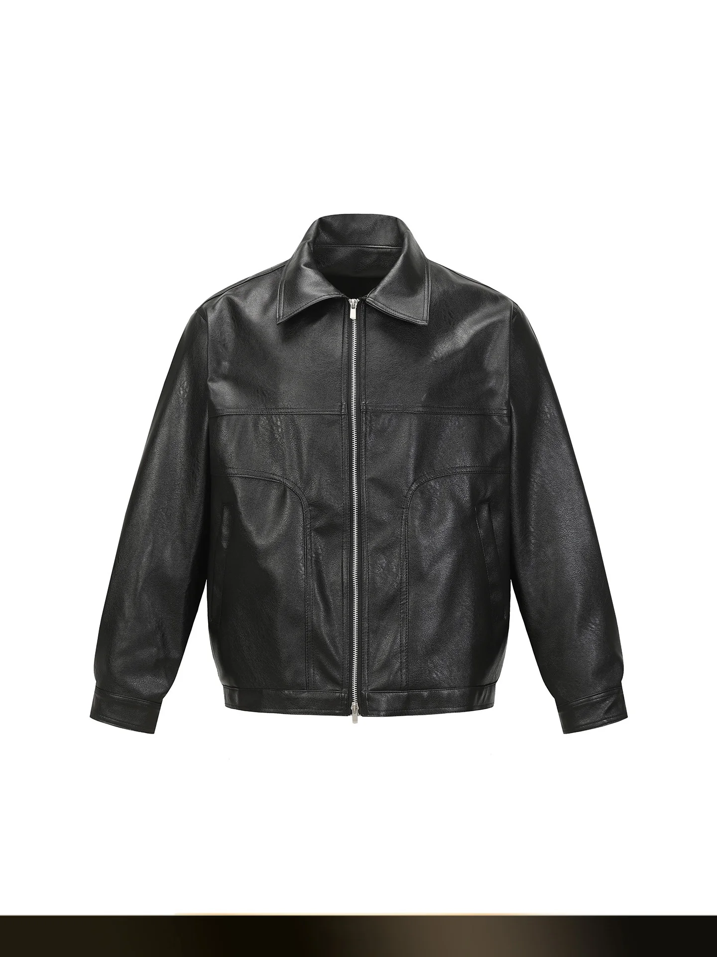 American Retro PU Leather Jaet Double Zipper Casual Loose Fit Versatile Collar Autumn New Sle Men's Outerwear Coat
American Retro PU Leather Jaet Double Zipper Casual Loose Fit Versatile Collar Autumn New Sle Men's Outerwear Coat