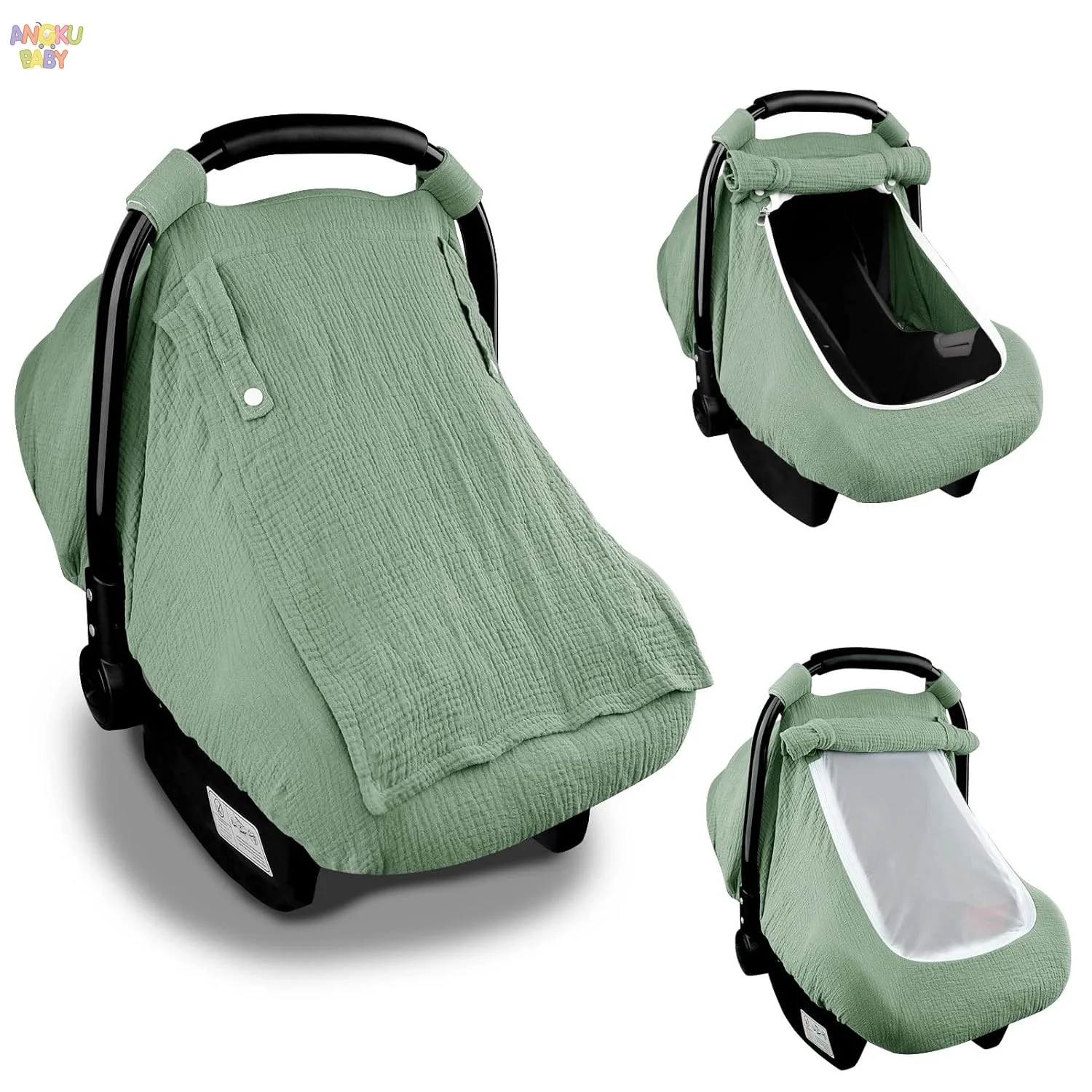 Muslin Baby Travel Accessories Summer Stroller Seat Covers for Babies with Breathable Window Lightweight Infant Seat Canopy
Muslin Baby Travel Accessories Summer Stroller Seat Covers for Babies with Breathable Window Lightweight Infant Seat Canopy