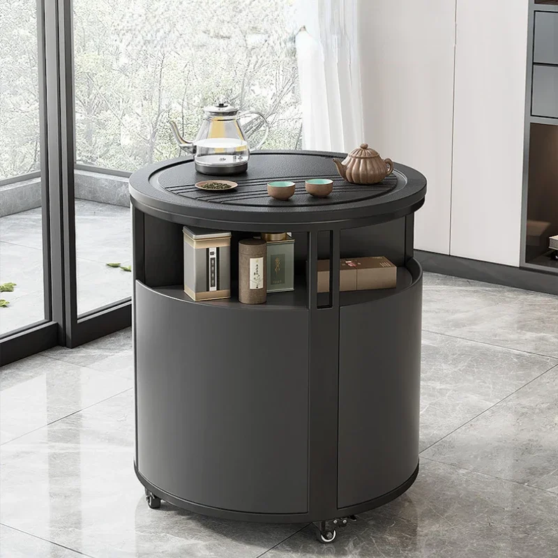 Чайный столик Firestone Kung Fu, чайный домашний современный минималистичный балкон, многофункциональная мобильная тележка для чая 
Чайный столик Firestone Kung Fu, чайный домашний современный минималистичный балкон, многофункциональная мобильная тележка для чая