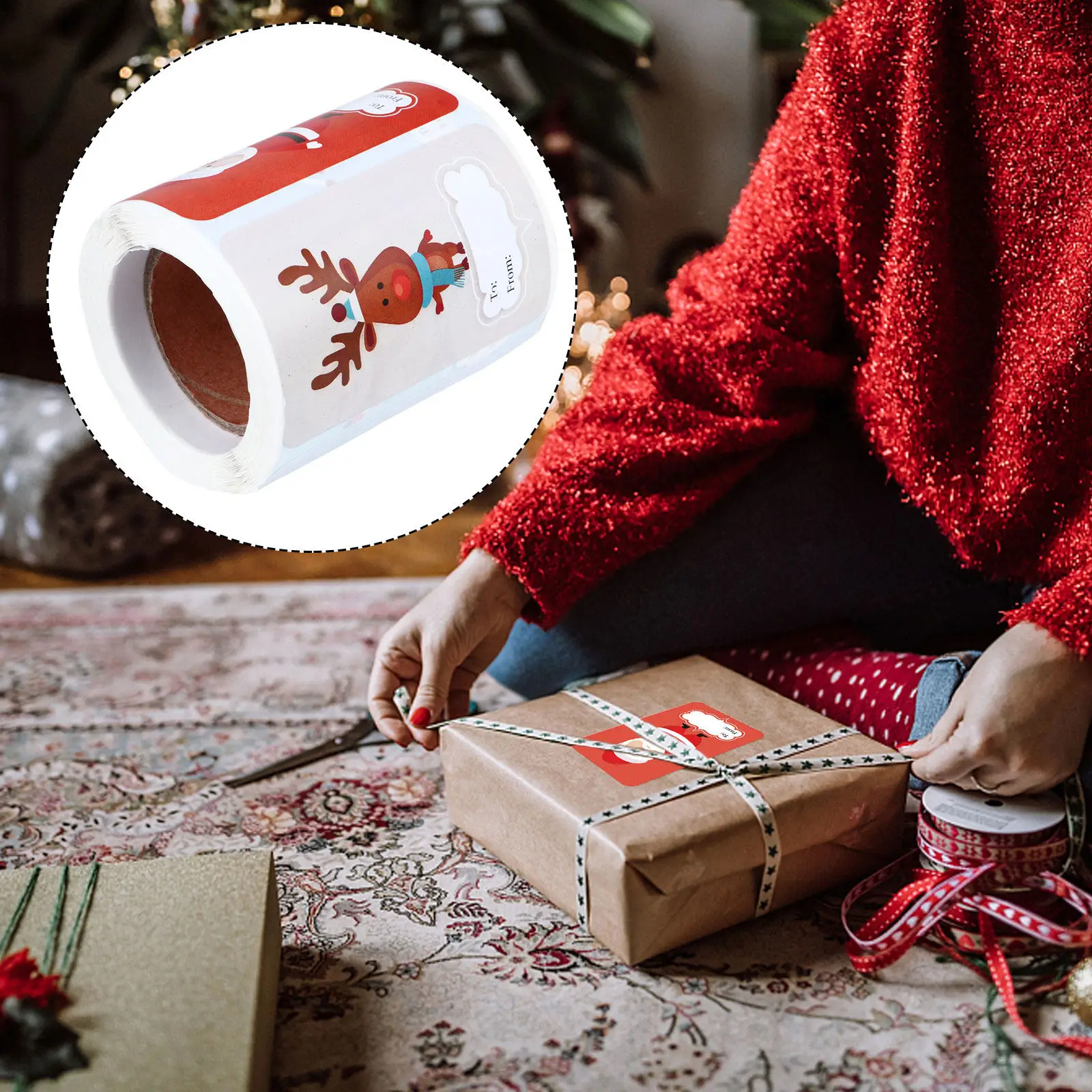 Self-Adhesive Christmas Gift Tags 6 Assorted Patterns Holiday to from Labels for Wrapping Sealing Crafts Scrapbooking
Self-Adhesive Christmas Gift Tags 6 Assorted Patterns Holiday to from Labels for Wrapping Sealing Crafts Scrapbooking