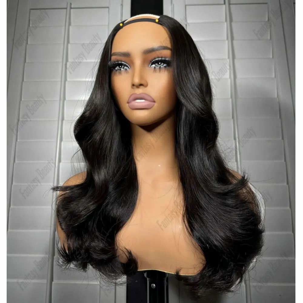 Women's Natural Black 1*4 Size U Part Wig Human Hair Loose Wave Full Machine Made Clip-in Glueless Remy Brazilian Human Hair Wig
Women's Natural Black 1*4 Size U Part Wig Human Hair Loose Wave Full Machine Made Clip-in Glueless Remy Brazilian Human Hair Wig