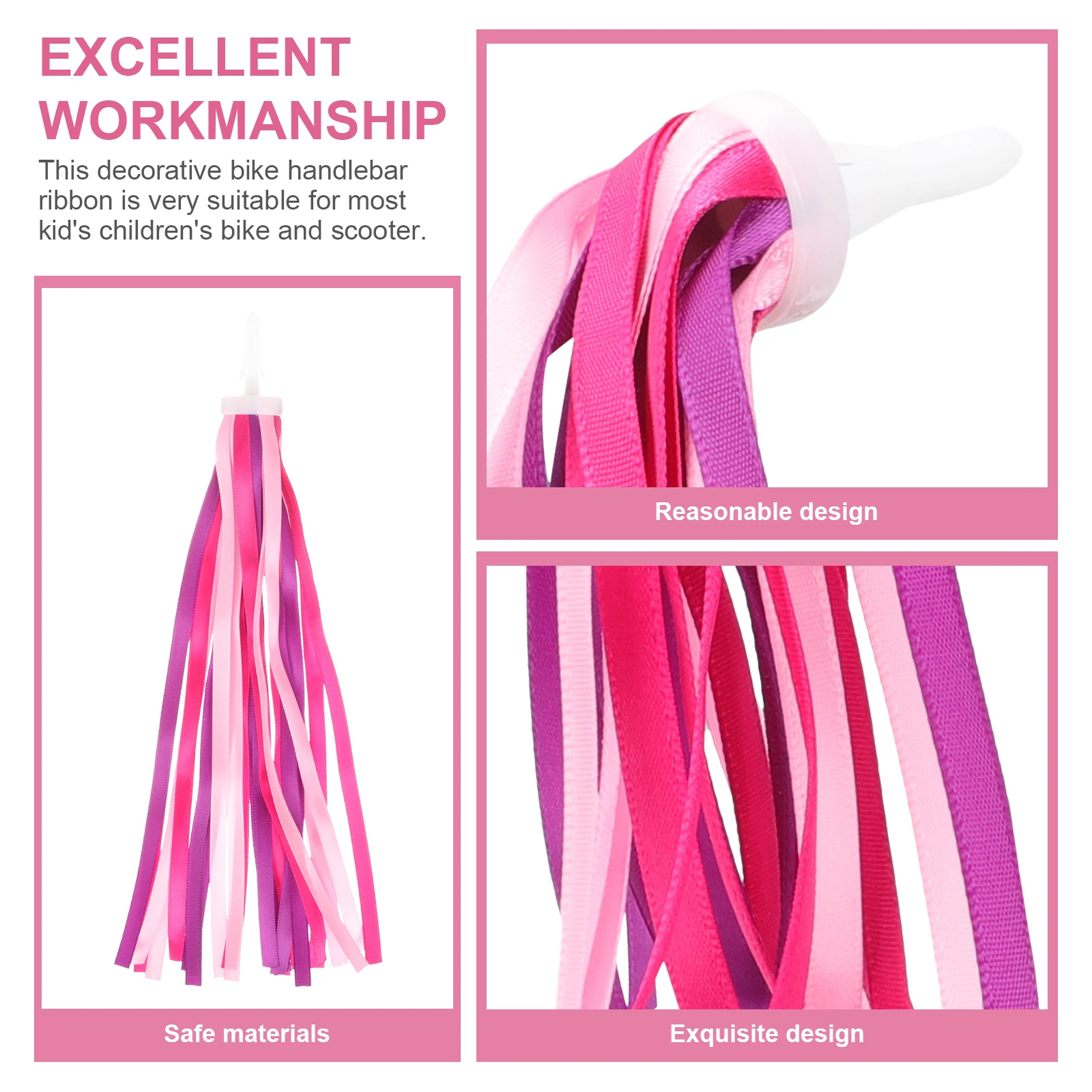 Children Bike Streamers Colorful Tassel Ribbons Decorative Handlebar Accessories Polyester Kids Bikes Supplies
Children Bike Streamers Colorful Tassel Ribbons Decorative Handlebar Accessories Polyester Kids Bikes Supplies