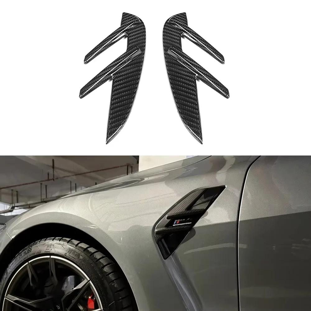For BMW M3 M4 G80 G82 2021+ Genuine Dry Carbon Fiber Fender Vent Trim Set Diffuser Spoiler Body Kits Auto Parts Customizable
For BMW M3 M4 G80 G82 2021+ Genuine Dry Carbon Fiber Fender Vent Trim Set Diffuser Spoiler Body Kits Auto Parts Customizable