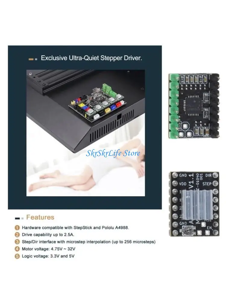 E65E 3D Printer Original Accessories Motherboard Mute Driver FS31W01 Use for SW-X1
E65E 3D Printer Original Accessories Motherboard Mute Driver FS31W01 Use for SW-X1