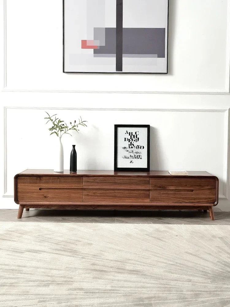 Nordic medieval style North American black walnut TV cabinet storage household light luxury
Nordic medieval style North American black walnut TV cabinet storage household light luxury