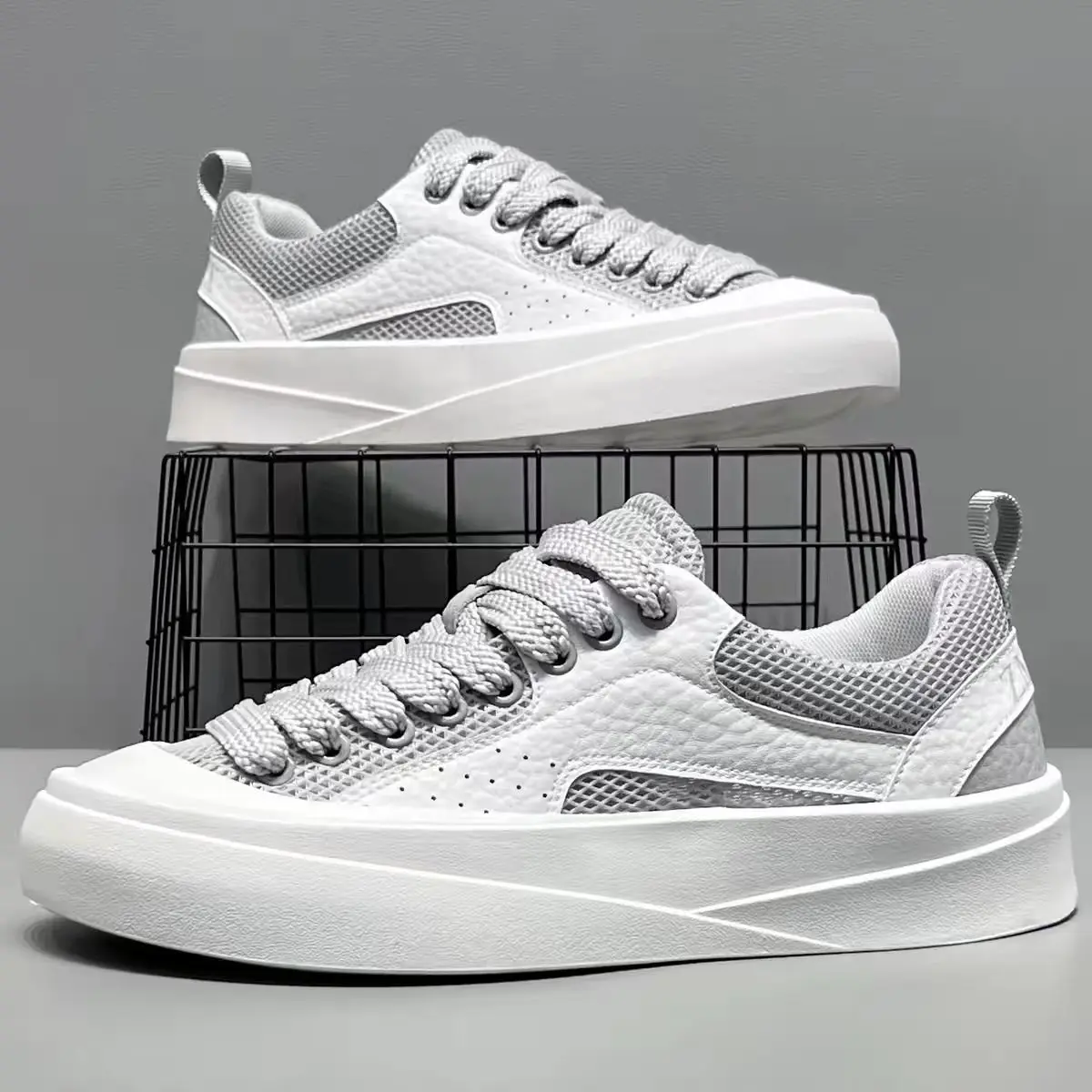 Fashion Men's Casual Shoes Urban Design Slim Fit Low Top Sneakers Breathable Mesh for Streetwear Walking Sports Skateboard Shoe
Fashion Men's Casual Shoes Urban Design Slim Fit Low Top Sneakers Breathable Mesh for Streetwear Walking Sports Skateboard Shoe