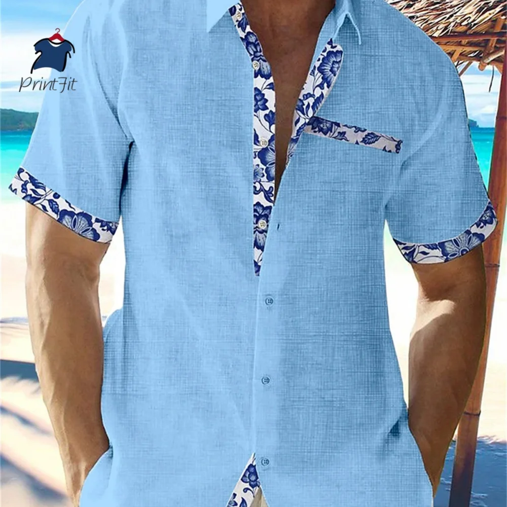 Summer Hot Selling Beach Vacation Casual Top Men's Fashionable Cardigan Shirt Men's Loose Fashionable Sports Short Sleeved
Summer Hot Selling Beach Vacation Casual Top Men's Fashionable Cardigan Shirt Men's Loose Fashionable Sports Short Sleeved