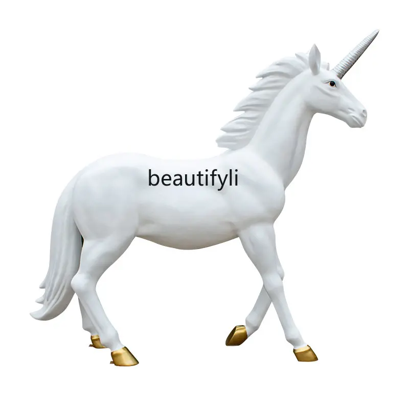 Outdoor Simulation White Horse Unicorn Grp Sculpture Large Decoration Landscape Floor-Standing Decorations
Outdoor Simulation White Horse Unicorn Grp Sculpture Large Decoration Landscape Floor-Standing Decorations