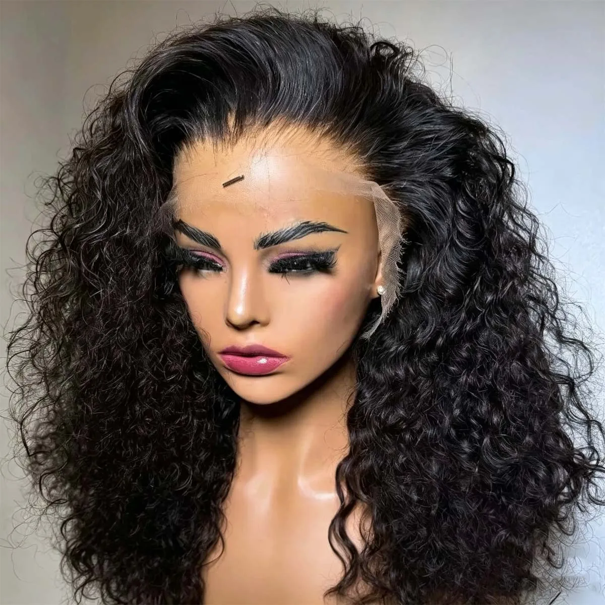 Glueless Soft Preplucked 13X4 Lace Front Wig 16inch 180densty Short Bob Kinky Curly Synthetic For Women With Baby Hair Daily
Glueless Soft Preplucked 13X4 Lace Front Wig 16inch 180densty Short Bob Kinky Curly Synthetic For Women With Baby Hair Daily
