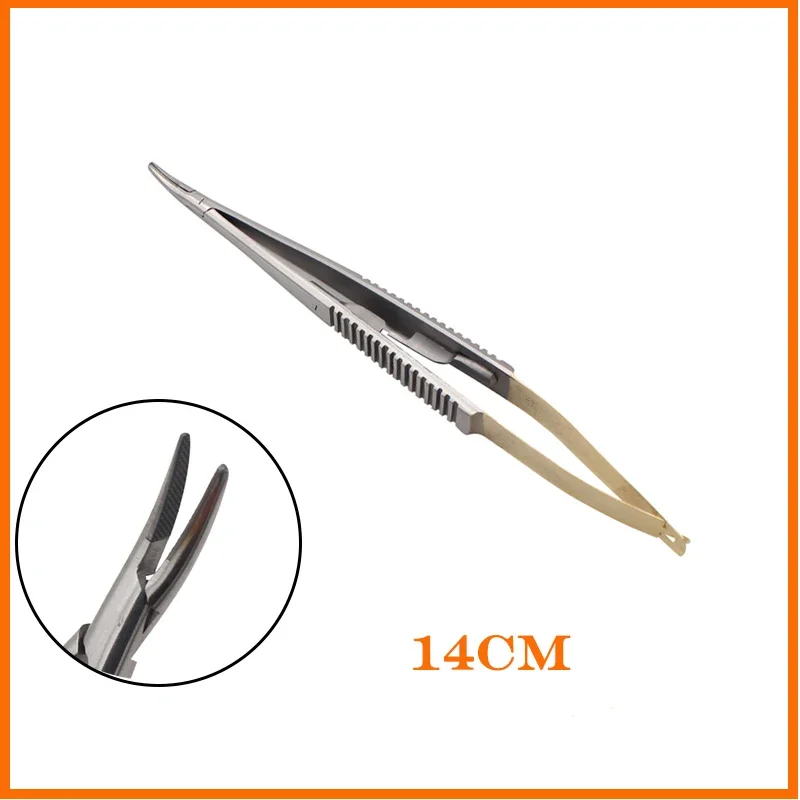 14Cm/16Cm Dental Orthodontic Castroviejo Needle Holders with Lock Straight/curved Microsurgery Instruments Dentis Tools
14Cm/16Cm Dental Orthodontic Castroviejo Needle Holders with Lock Straight/curved Microsurgery Instruments Dentis Tools