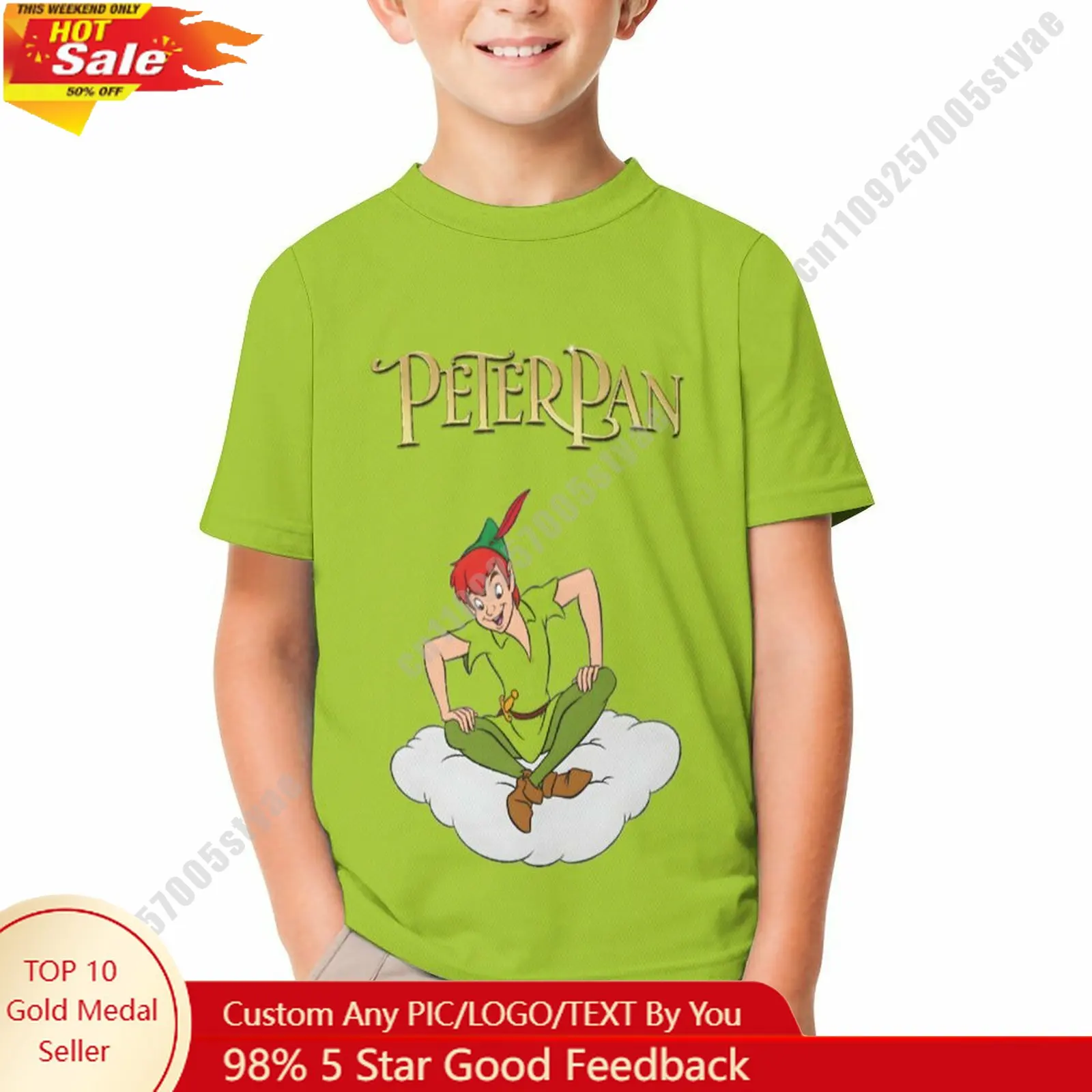 Peter Pan T Shirt Disney Boy Girl Custom Short Sleeve Top Breathable Soft Casual Cotton Print Summer Crew Neck Children Tee
Peter Pan T Shirt Disney Boy Girl Custom Short Sleeve Top Breathable Soft Casual Cotton Print Summer Crew Neck Children Tee