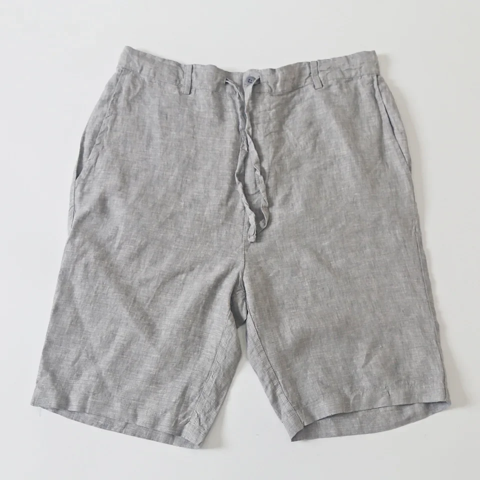 Boy Casual Summer Gray Linen Shorts Elastic Waist Lace Up Loose Shorts Male Streetwear Short Pants Sexy Beachwear Shorts for Men
Boy Casual Summer Gray Linen Shorts Elastic Waist Lace Up Loose Shorts Male Streetwear Short Pants Sexy Beachwear Shorts for Men