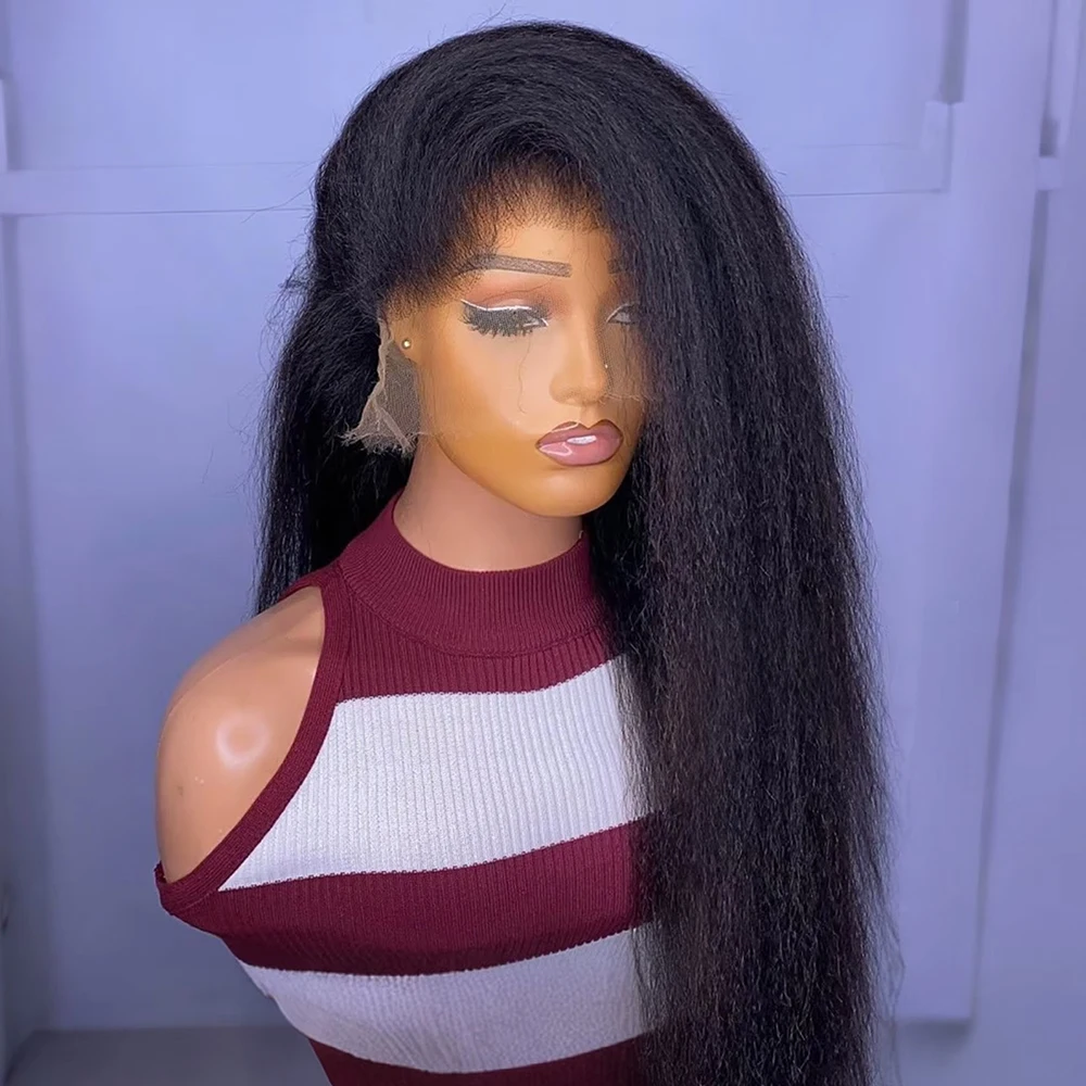 30 40 Inch Kinky Straight 13x6 HD Lace Frontal Wigs Pre Plucked Yaki Straight 13x4 360 Full Lace Front Human Hair Wigs For Women
30 40 Inch Kinky Straight 13x6 HD Lace Frontal Wigs Pre Plucked Yaki Straight 13x4 360 Full Lace Front Human Hair Wigs For Women