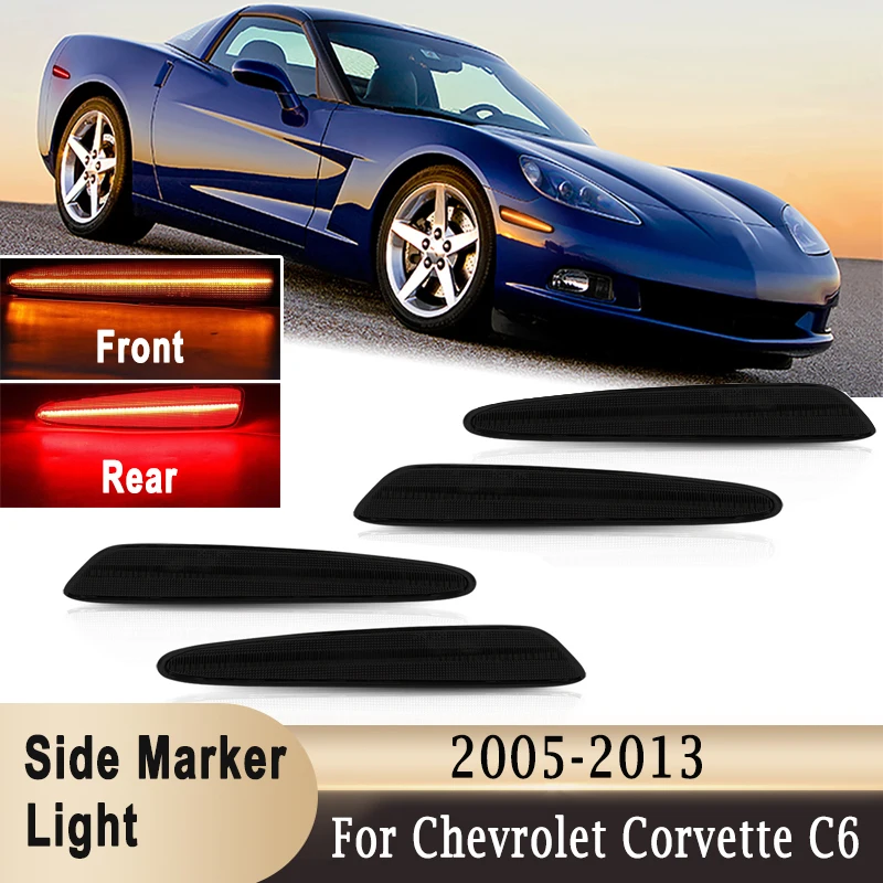 Светодиодный Боковой габаритный фонарь для Chevrolet Corvette C6 2005-2013, передний, янтарный и задний красный 10440721, 10440722, GM2551196, 10316651
Светодиодный Боковой габаритный фонарь для Chevrolet Corvette C6 2005-2013, передний, янтарный и задний красный 10440721, 10440722, GM2551196, 10316651