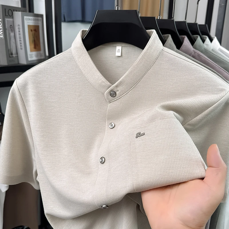 High end luxury brand short sleeve shirt summer comfort breathability new fashion embossed pocket design casual simple men's top
High end luxury brand short sleeve shirt summer comfort breathability new fashion embossed pocket design casual simple men's top