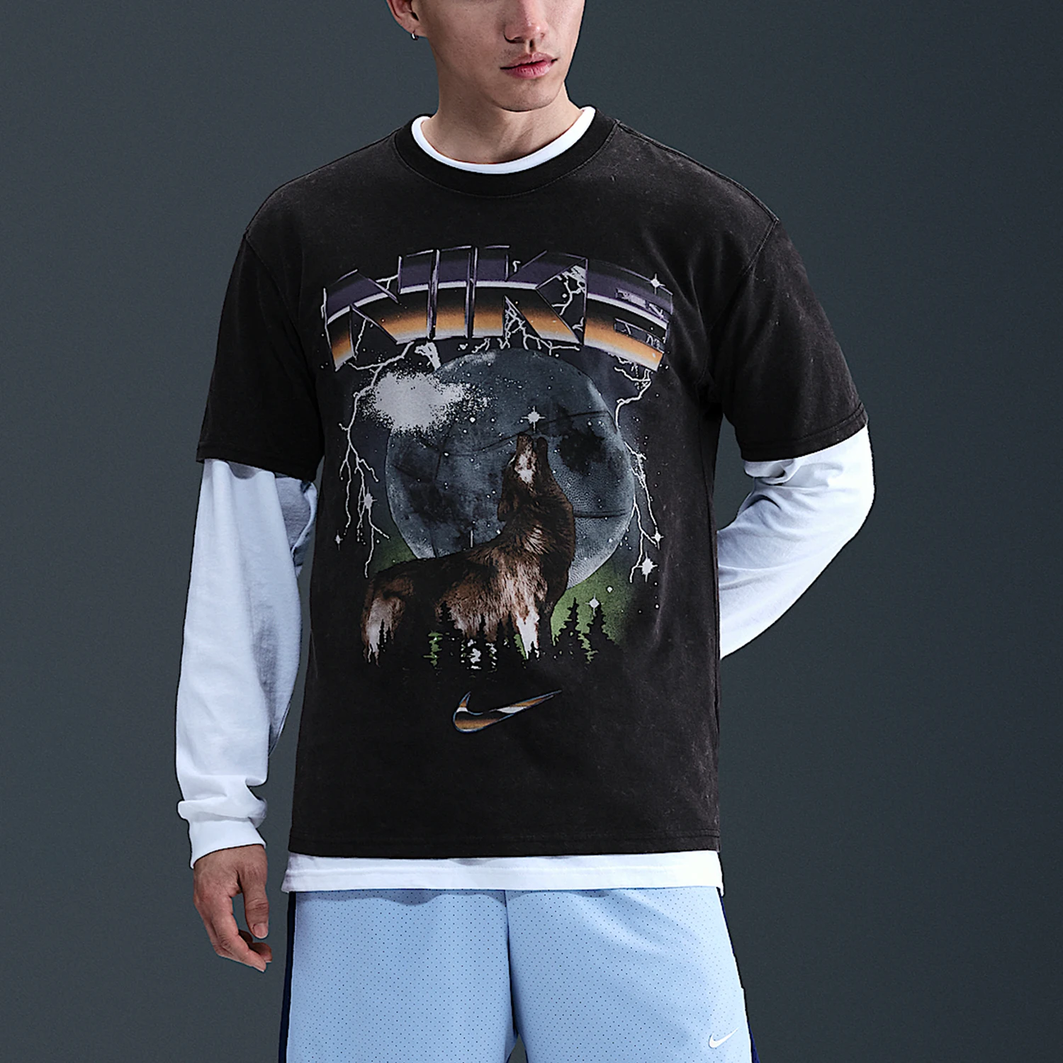 Nike genuine men's round neck pullover, breathable, durable, loose short sleeved IF0458-010
Nike genuine men's round neck pullover, breathable, durable, loose short sleeved IF0458-010