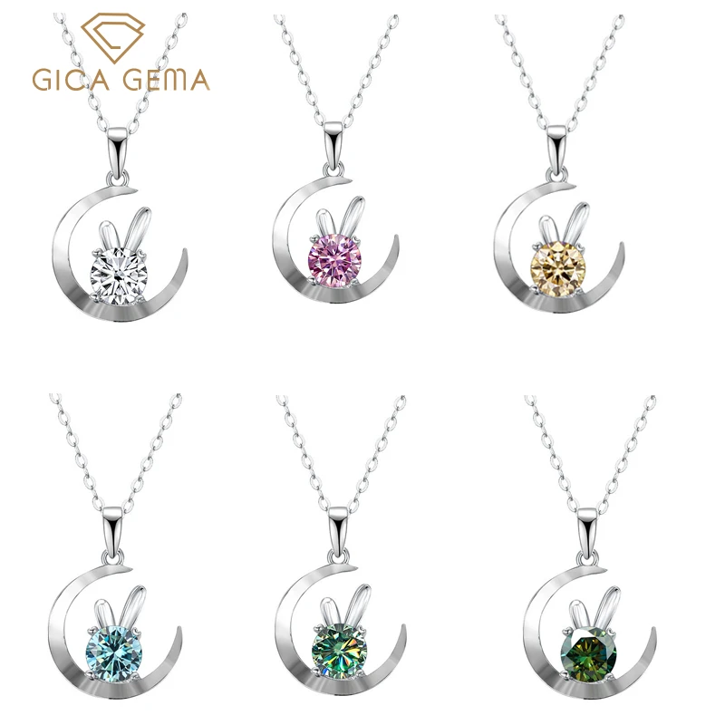 Gica Gema 925 Sterling Silver Rabbit 1.0CT Moissanite Diamond Pendant Necklace For Women Girls Gift With GRA Certificate Whosale
Gica Gema 925 Sterling Silver Rabbit 1.0CT Moissanite Diamond Pendant Necklace For Women Girls Gift With GRA Certificate Whosale