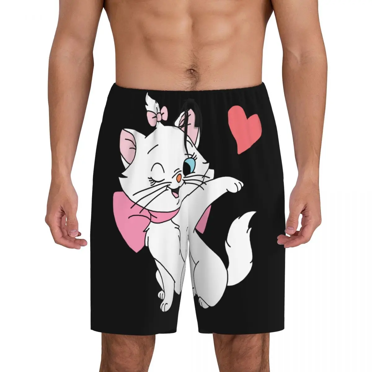 Пижамные шорты Kawaii Marie Cat с принтом на заказ, мужские пижамы с забавным мультяшным котенком, короткие штаны для сна с карманами
Пижамные шорты Kawaii Marie Cat с принтом на заказ, мужские пижамы с забавным мультяшным котенком, короткие штаны для сна с карманами