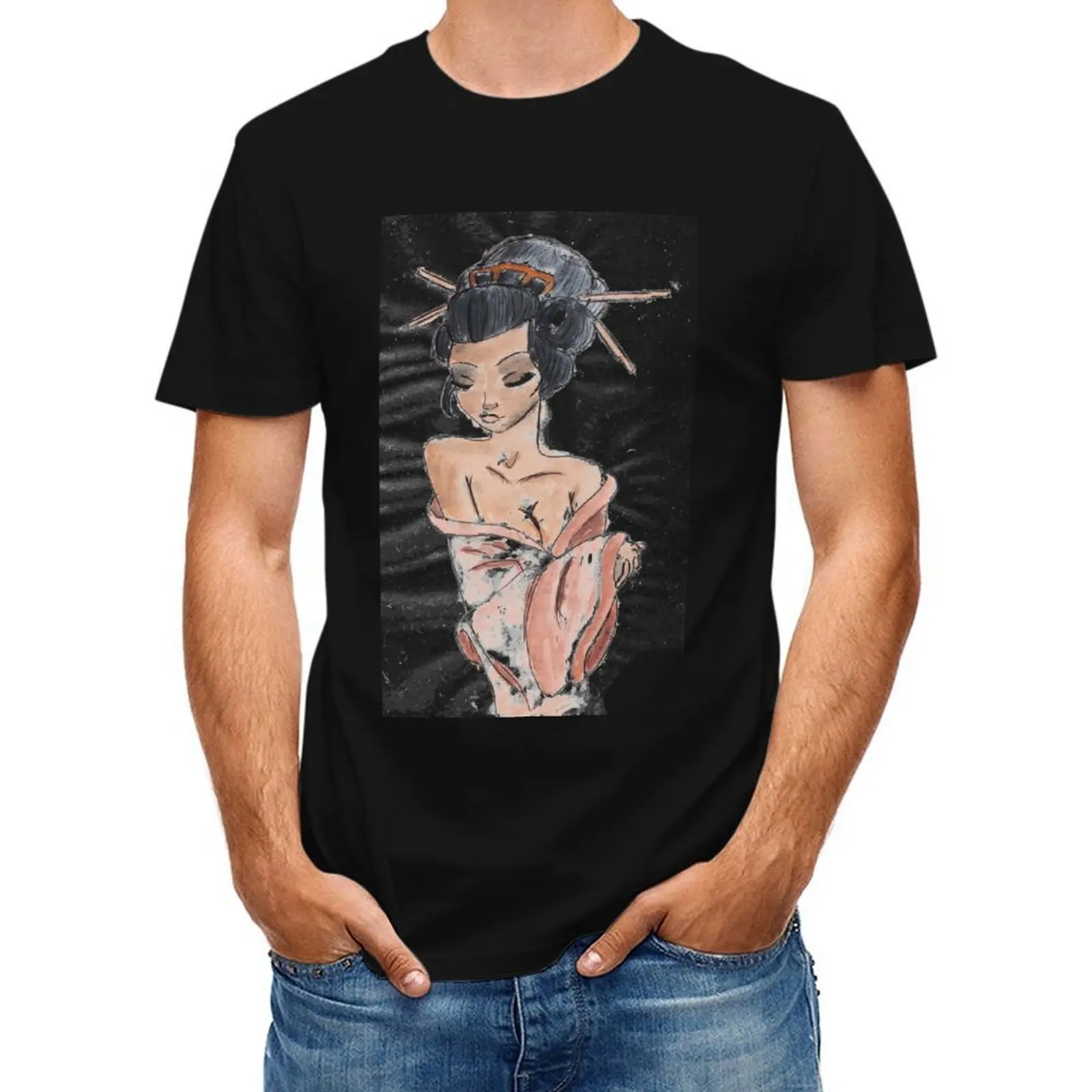 Geisha T-Shirt blue lock customs design your own Louboutins Short sleeve tee men
Geisha T-Shirt blue lock customs design your own Louboutins Short sleeve tee men