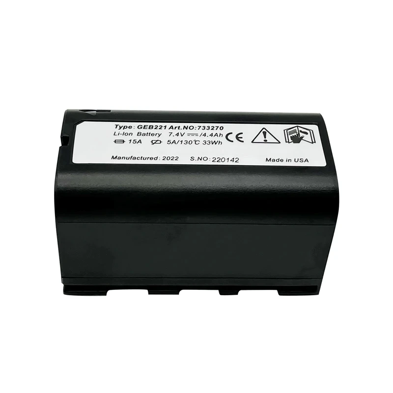 2PCS New GEB221 Li-ion Battery For Leic TS02 TS06 TS09 TPS1200 ATX1200 Series Surveying Total Station 4400mAh 7.4V GPS
2PCS New GEB221 Li-ion Battery For Leic TS02 TS06 TS09 TPS1200 ATX1200 Series Surveying Total Station 4400mAh 7.4V GPS