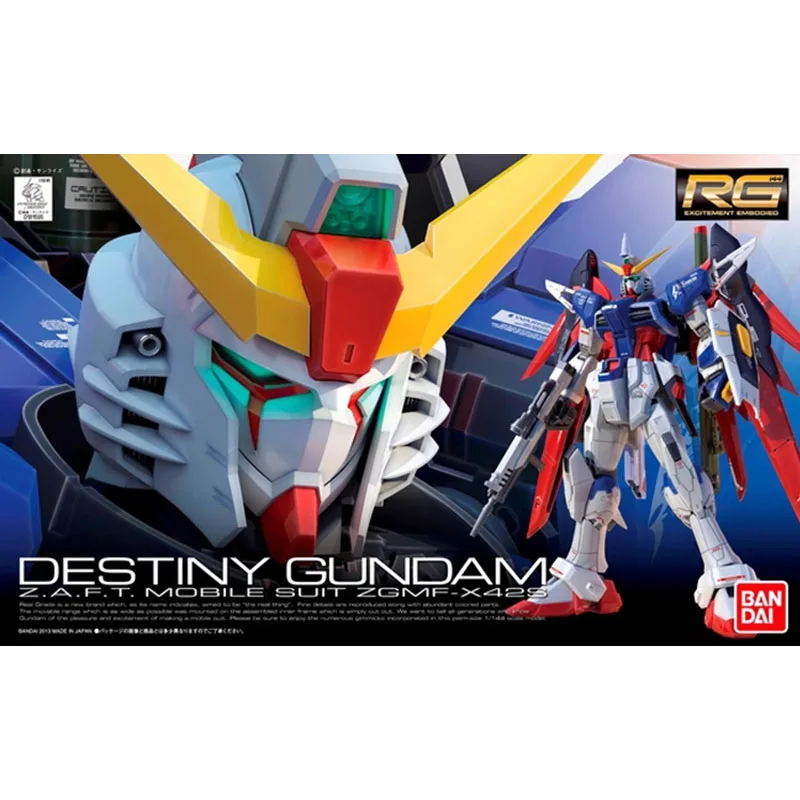Bandai RG 1/144 ZGMF-X42S Destiny Gundam Model Kit Anime Figures Mobile Suit Action Figure Toys For Boys Children's Gift
Bandai RG 1/144 ZGMF-X42S Destiny Gundam Model Kit Anime Figures Mobile Suit Action Figure Toys For Boys Children's Gift