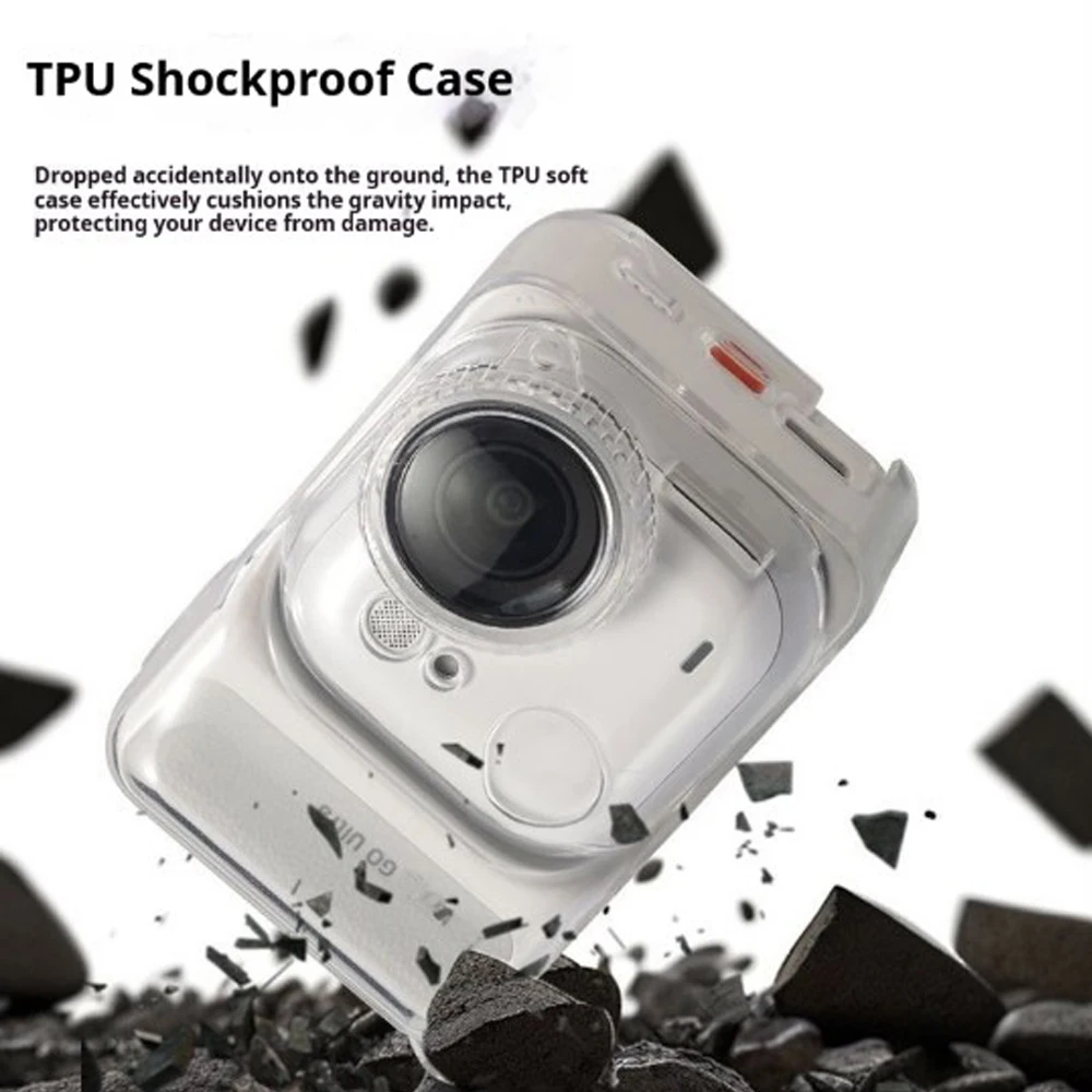 TPU Protective Cover Case for Insta360 GO Ultra Action Camera Waterproof TPU Case with Lens Cap & Lanyard Accessories
TPU Protective Cover Case for Insta360 GO Ultra Action Camera Waterproof TPU Case with Lens Cap & Lanyard Accessories