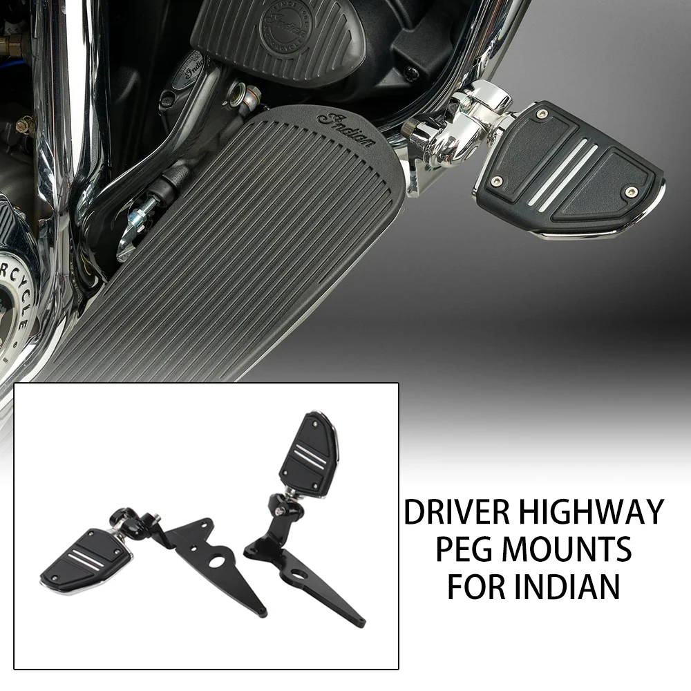 Universal Driver Highway Peg Mounts for Indian Motorcycles, Heavy Duty Adjustable Footrests Accessories with Non-Slip Design
Universal Driver Highway Peg Mounts for Indian Motorcycles, Heavy Duty Adjustable Footrests Accessories with Non-Slip Design