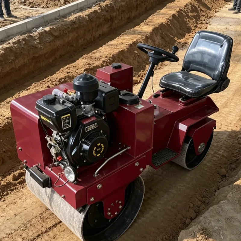 Customized Vibrating Roller Mini Sit-on Compactor Diesel Double Drum for Trench Backfill Pipeline Construction Compaction
Customized Vibrating Roller Mini Sit-on Compactor Diesel Double Drum for Trench Backfill Pipeline Construction Compaction