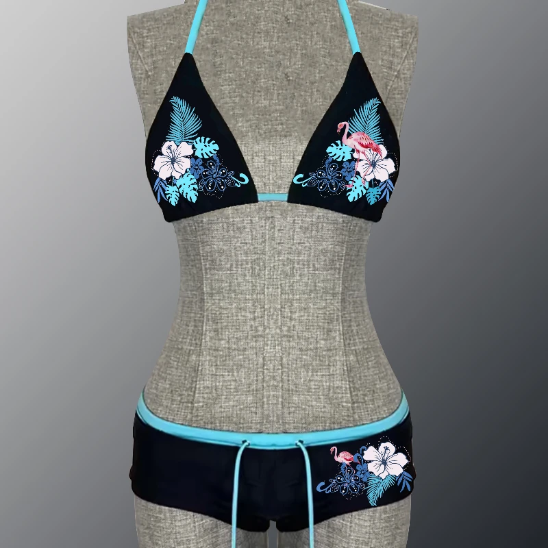 2025 new fashion Y2K retro floral pattern group bikini women's swimsuit hanging triangle lace pants sexy bikini split swimsuit
2025 new fashion Y2K retro floral pattern group bikini women's swimsuit hanging triangle lace pants sexy bikini split swimsuit