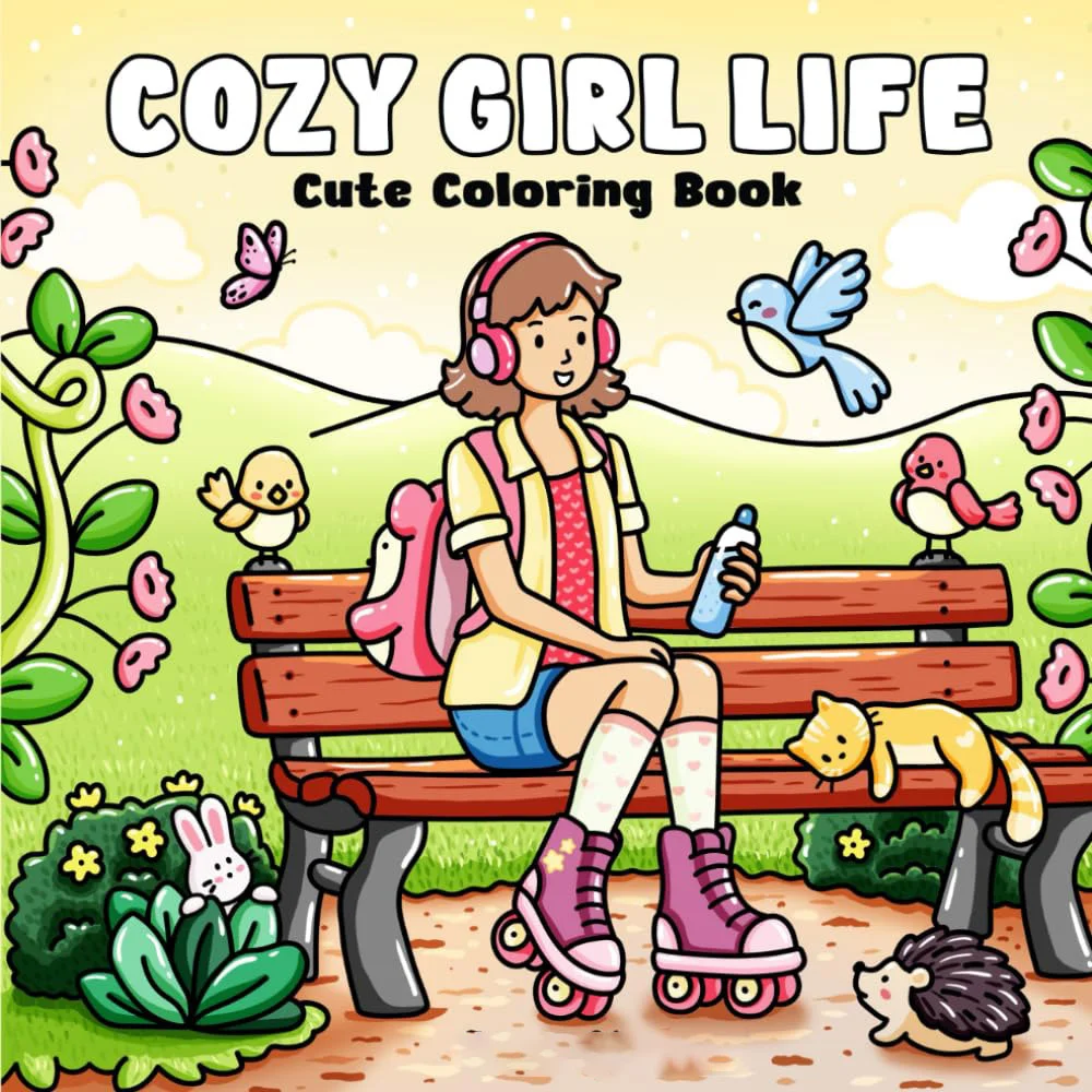Книжка-раскраска COZY Girl Life Книжка-раскраска для взрослых и подростков с очаровательными существами для подарков 
Книжка-раскраска COZY Girl Life Книжка-раскраска для взрослых и подростков с очаровательными существами для подарков