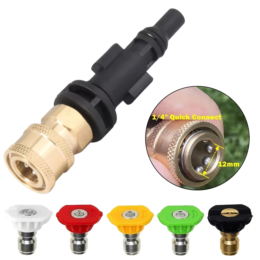 High Pressure Foam Pot Quick Connect Adapter 1/4" Thread With Nozzle For LAVOR For Sterwins pressure Washers
High Pressure Foam Pot Quick Connect Adapter 1/4" Thread With Nozzle For LAVOR For Sterwins pressure Washers