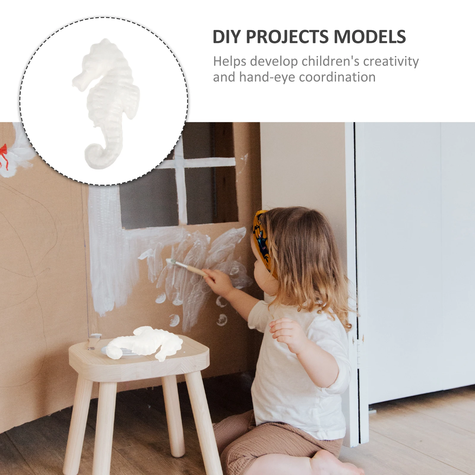 15 Pcs DIY Raw Materials Sea Animal Painting Templates Seahorse Craft Shape Sponge
15 Pcs DIY Raw Materials Sea Animal Painting Templates Seahorse Craft Shape Sponge