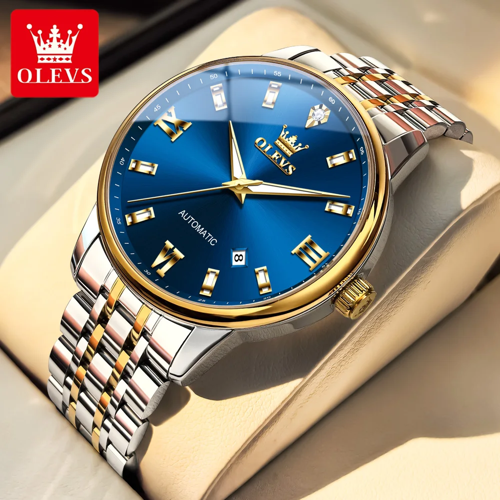 OLEVS Brand Original Luxury Automatic Mechanical Watches Men Stainless Steel Waterproof Luminous Date Business Men Watches Reloj
OLEVS Brand Original Luxury Automatic Mechanical Watches Men Stainless Steel Waterproof Luminous Date Business Men Watches Reloj