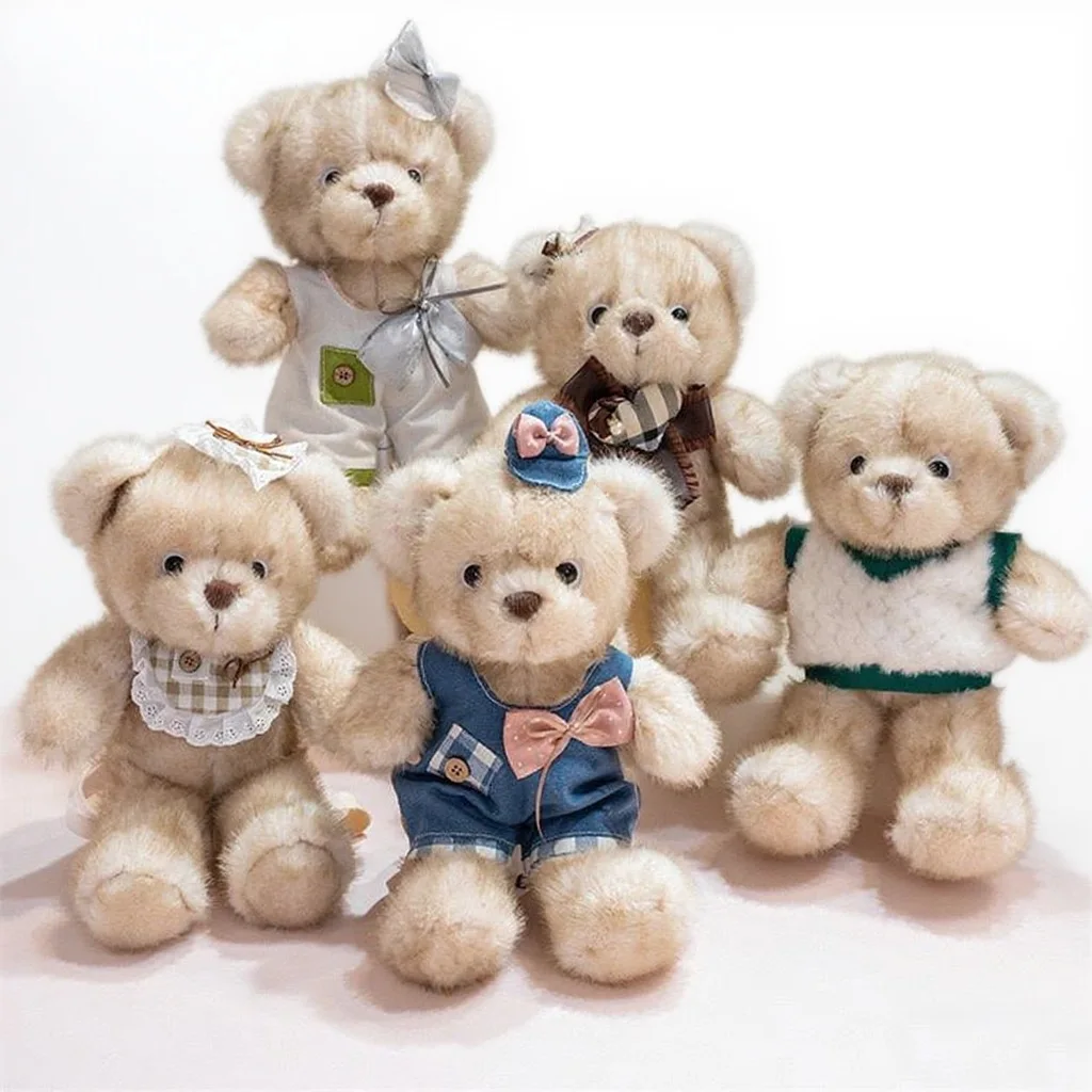35cm Kawaii Maillard Brown Bear Plush Toys Cute Teddy Bear with Clothes Stuffed Soft Animal Dolls for Kids Girls Lover Gifts
35cm Kawaii Maillard Brown Bear Plush Toys Cute Teddy Bear with Clothes Stuffed Soft Animal Dolls for Kids Girls Lover Gifts