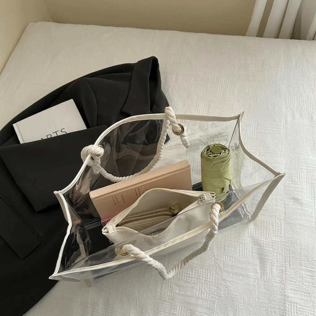 Pu Handbag Multi-Carry Mother-Child Tote Large Capacity Tote Transparent Womens Tote Bag For Daily Outings Dating Shopping
Pu Handbag Multi-Carry Mother-Child Tote Large Capacity Tote Transparent Womens Tote Bag For Daily Outings Dating Shopping