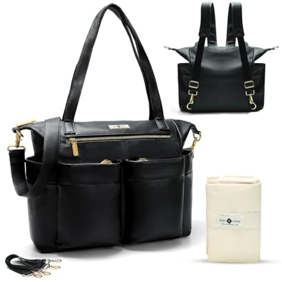 miss fong Diaper Bag Tote Baby Bag Leather Diaper Bag Backpack Large Diaper Tote Bag for girls boys Diaper Bag Purse with 11 Di
miss fong Diaper Bag Tote Baby Bag Leather Diaper Bag Backpack Large Diaper Tote Bag for girls boys Diaper Bag Purse with 11 Di
